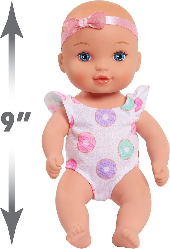 Doll Sweet Cuddlers, Donuts, Support a Partnership with : Water, Water Filled Baby Doll, Kids Toys for Ages 3 up by , 9 Inch