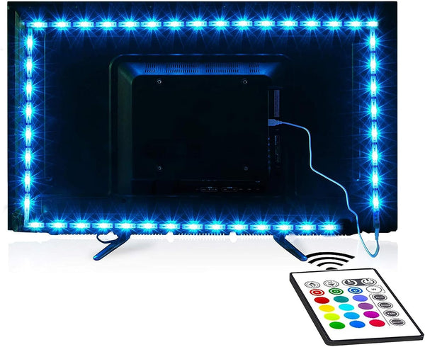 RGB LED TV Backlight with Remote, 8.2ft