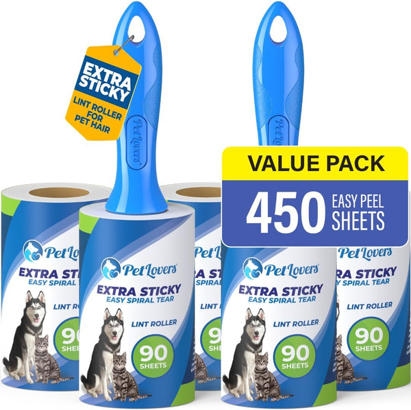 Extra Sticky Lint Roller 5 Pack - Pet Hair