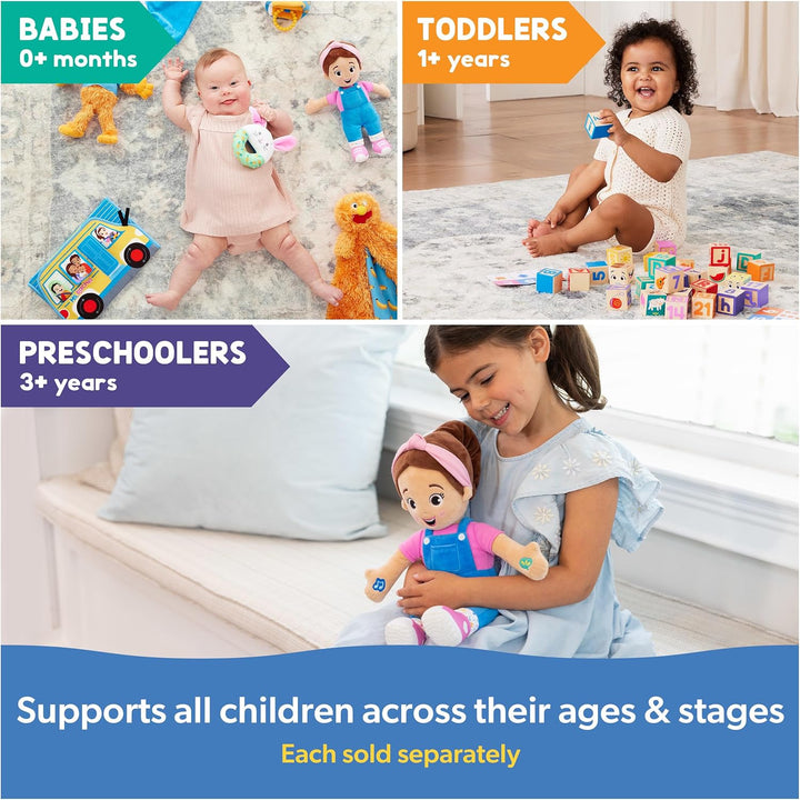 Speak & Sing Doll, 16” Tall Interactive Toy with 4 Songs & 16+ Phrases, Toddler Toys for Girls & Boys Ages 6 Months to 3+ Years