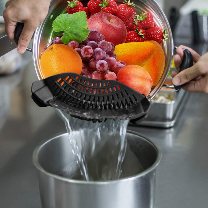 Silicone Clip-On Strainer for Pots & Pans