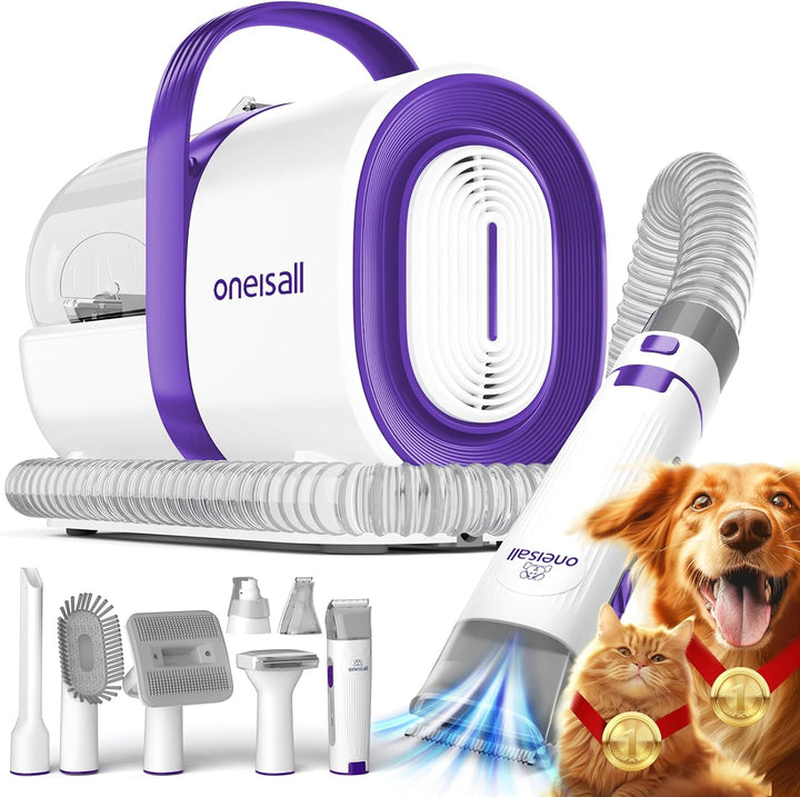Pet Grooming Vacuum with Nail Grinder & Tools