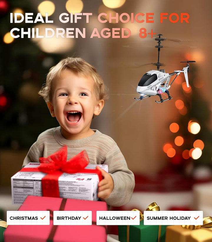 RC Helicopter, Remote Control Helicopter Airplanes with Altitude Hold, 3.5 Channel, Gyro Stabilizer, Birthday Gift Toys for 4 5 6 7 8 9 10 11 12 Years Old Boys Girls