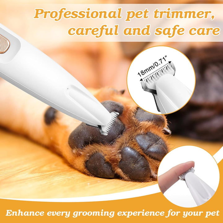 18mm Electric Dog Paw Trimmer with LED