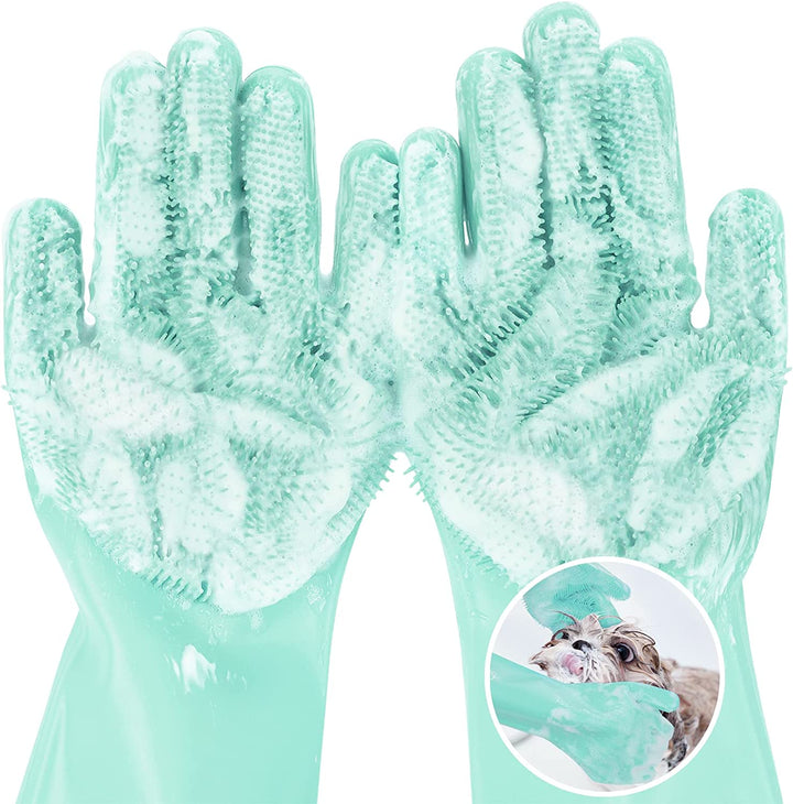 Heat-Resistant Pet Grooming Gloves