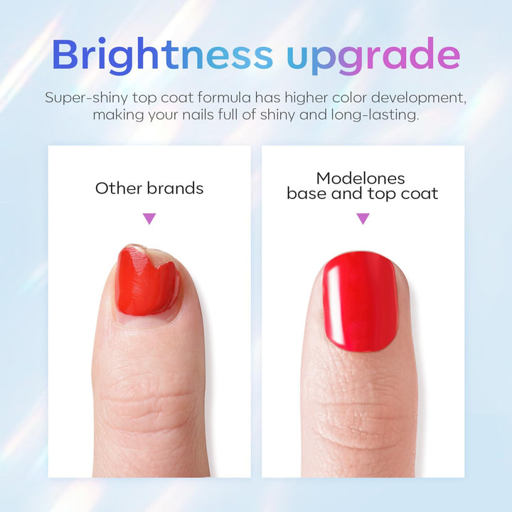 15ml Gel Top & Base Coat Set - No Wipe