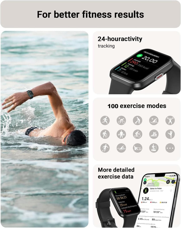 Android Smart Watch for Men - Fitness Tracker