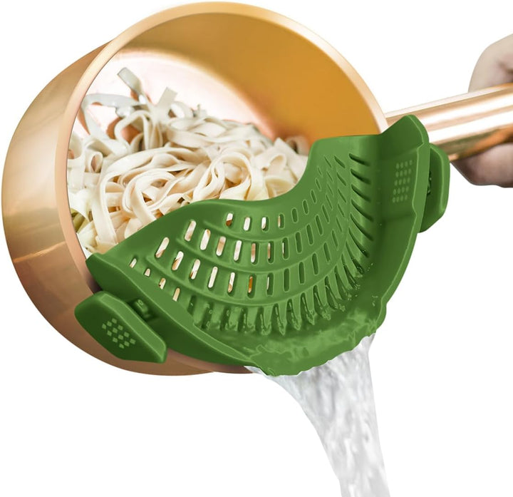 Silicone Clip-On Strainer for Pots & Pans