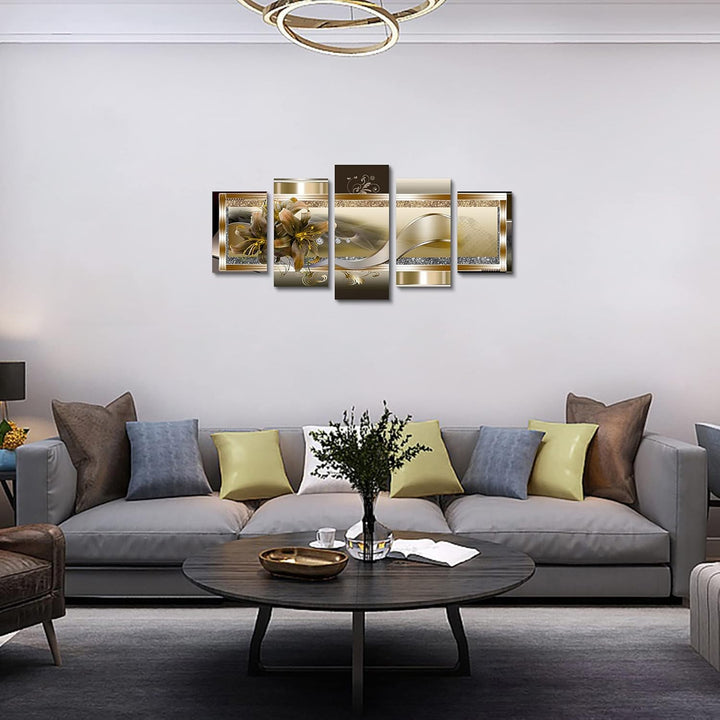 Yellow Orchid Canvas Wall Art 40x20