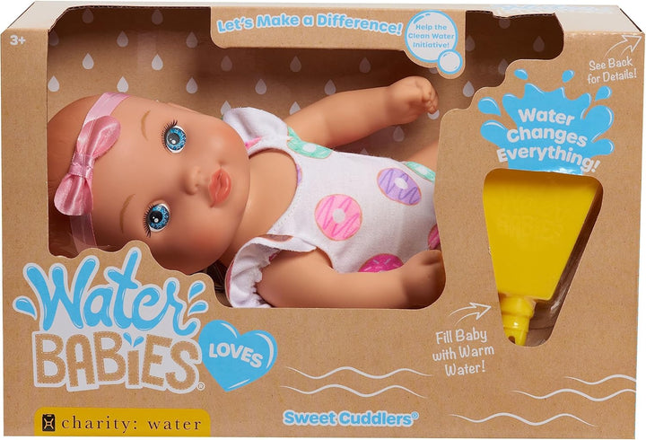 Doll Sweet Cuddlers, Donuts, Support a Partnership with : Water, Water Filled Baby Doll, Kids Toys for Ages 3 up by , 9 Inch
