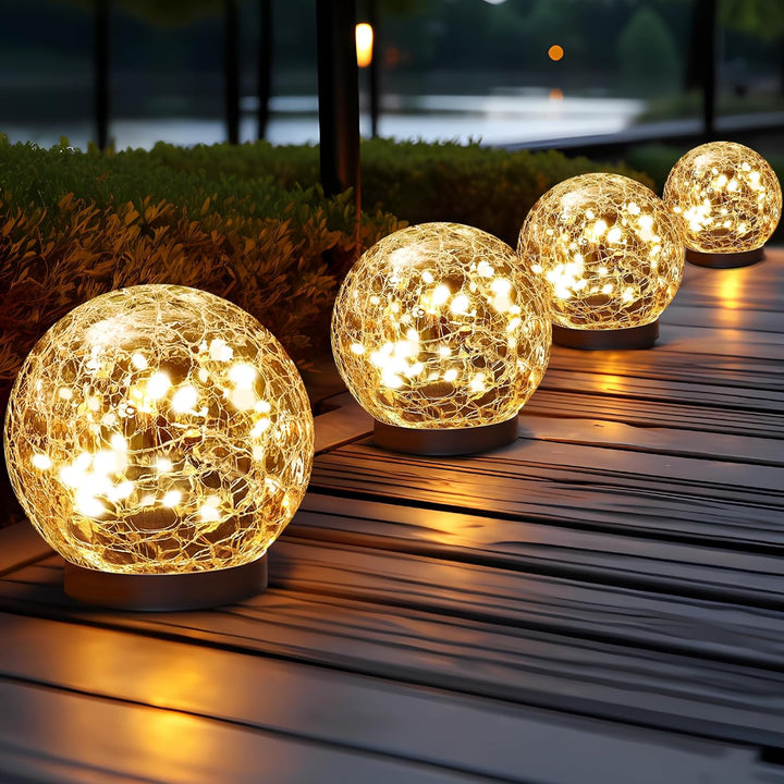 Solar Globe Lights - Outdoor Garden Decor
