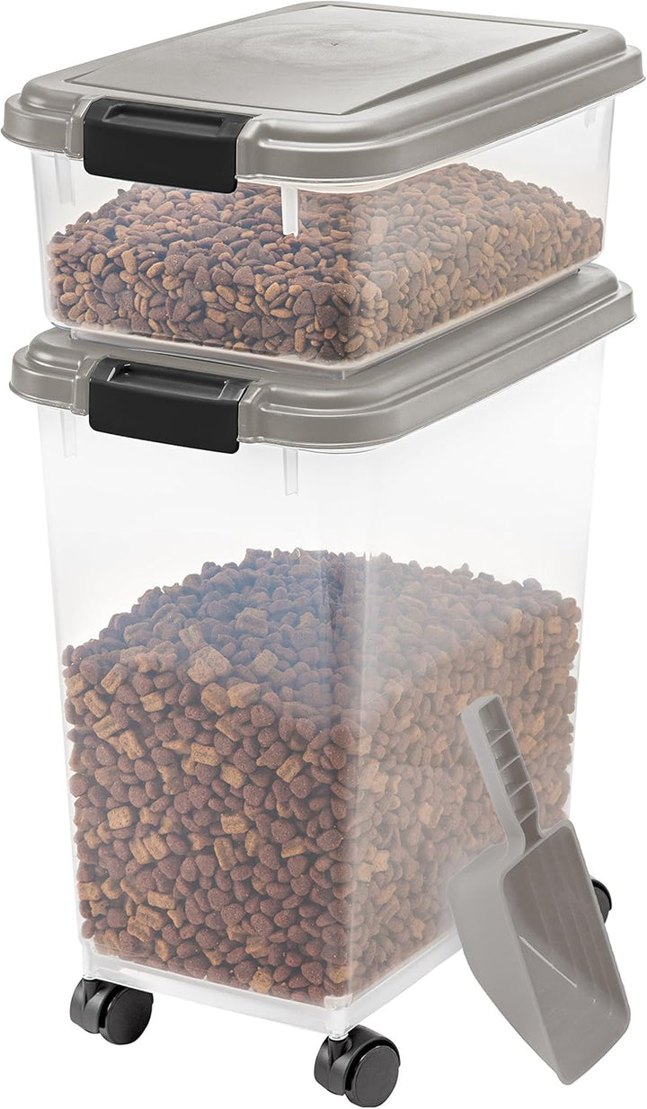 Stackable Pet Food Storage Container Set