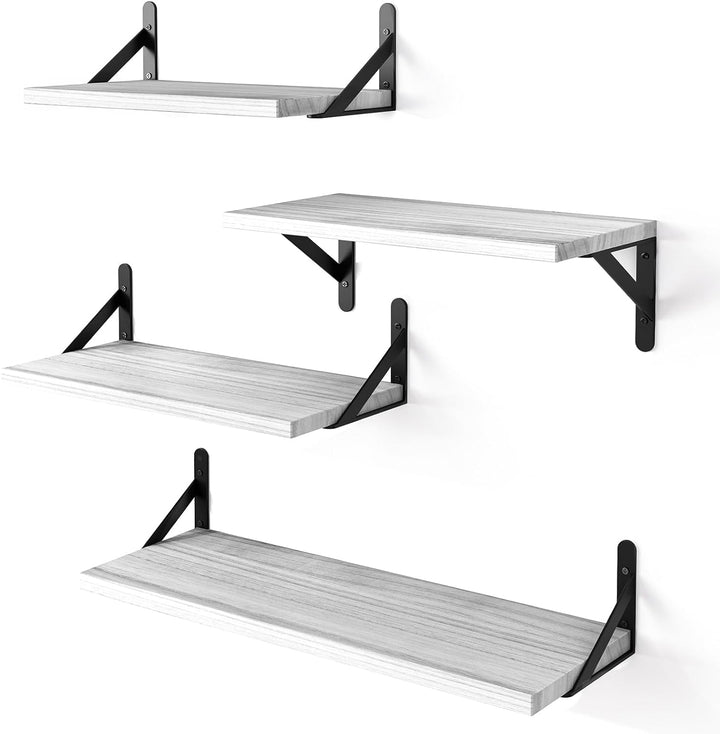 Farmhouse Floating Wall Shelves (Set of 4)