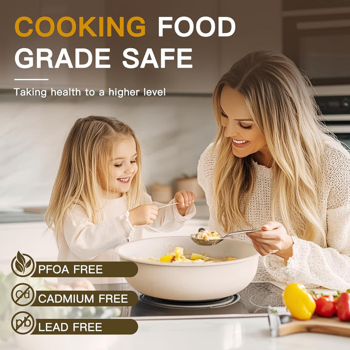 21 Pcs Ceramic Non-Stick Cookware Set