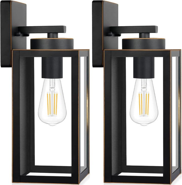 Modern Matte Black Outdoor Wall Lights