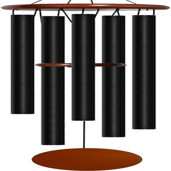 Large Black Aluminum Wind Chimes 37"