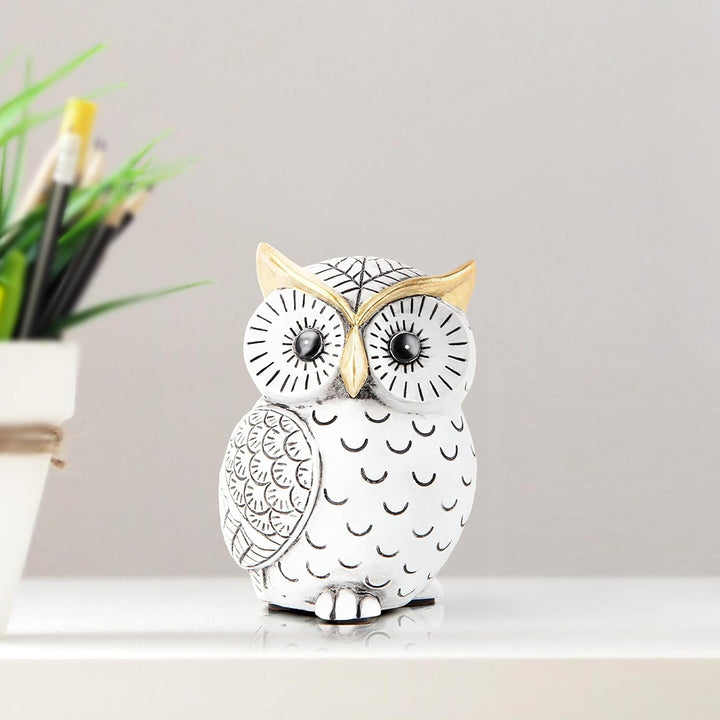 Owl Statue for Home Decor & Office