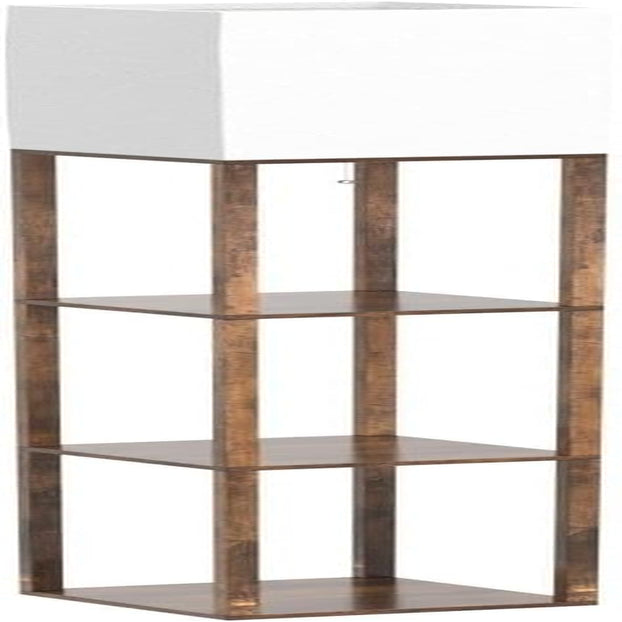 Modern Shelf Floor Lamp with Storage