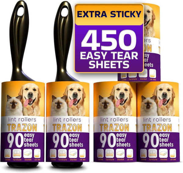 450 Sheets Pet Hair Lint Roller Value Pack