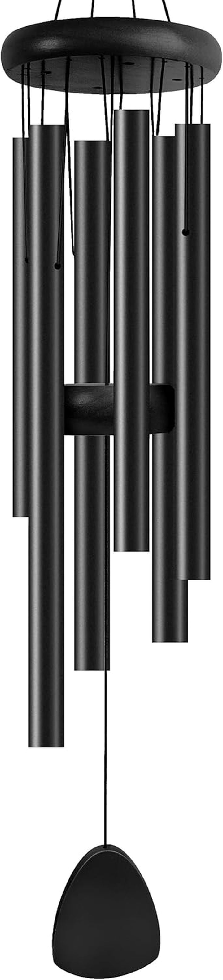 Large Black Aluminum Wind Chimes 37"