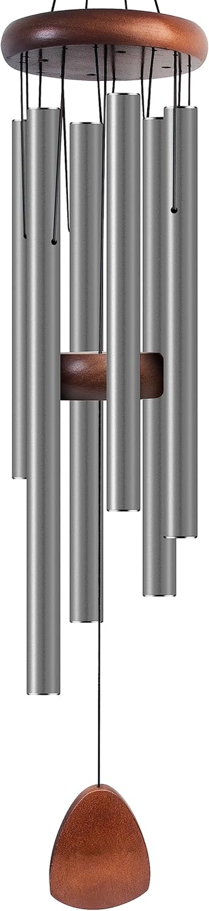 Large Black Aluminum Wind Chimes 37"