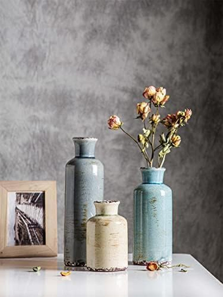 3-Piece Ceramic Vase Set for Home Décor