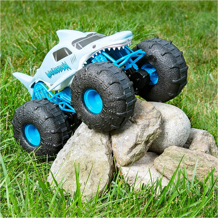 ,  Megalodon Storm All-Terrain Remote Control Monster Truck for Boys and Girls, 1:15 Scale, Kids Toys for Ages 4-6+