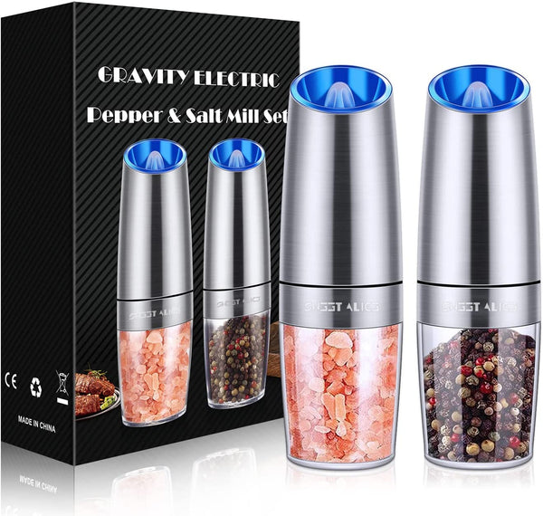 Gravity Electric Salt & Pepper Grinder Set