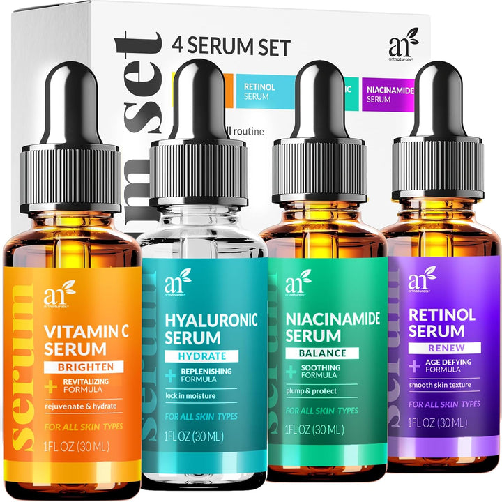 C Serum Set: Retinol, Vit C, HA+Niacin