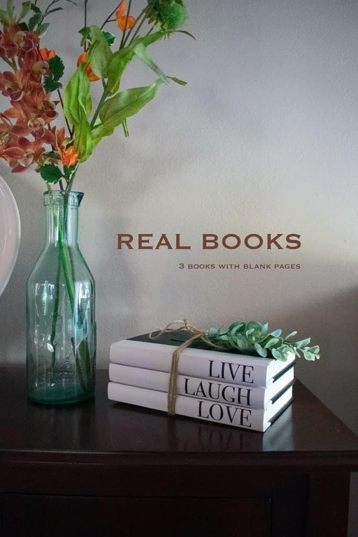 Live Laugh Love Faux Coffee Table Books