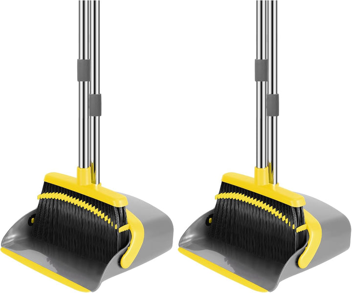 52-In Adjustable Broom & Dustpan Set