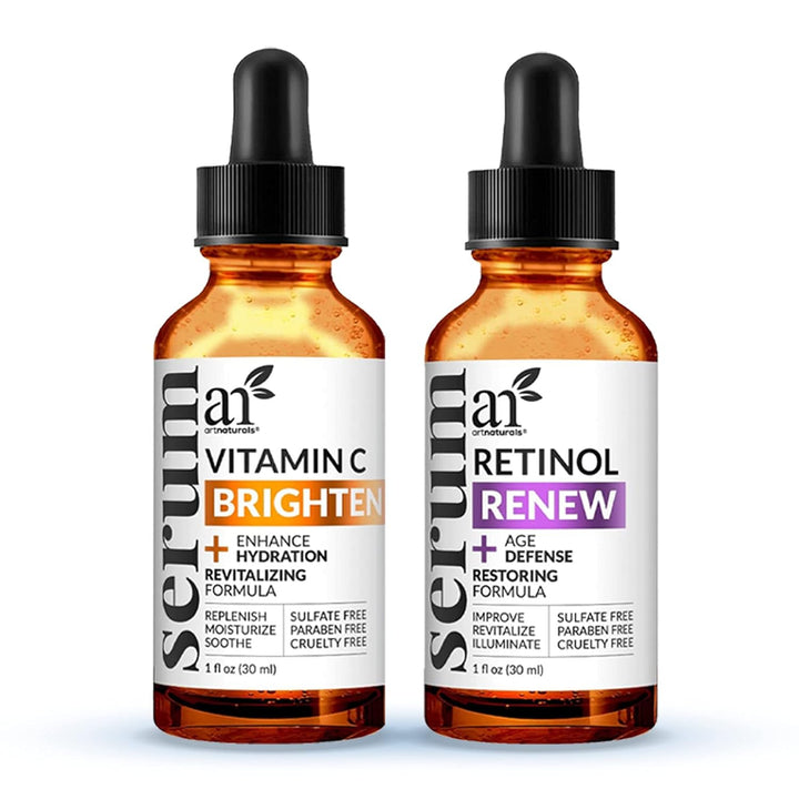 C Serum Set: Retinol, Vit C, HA+Niacin