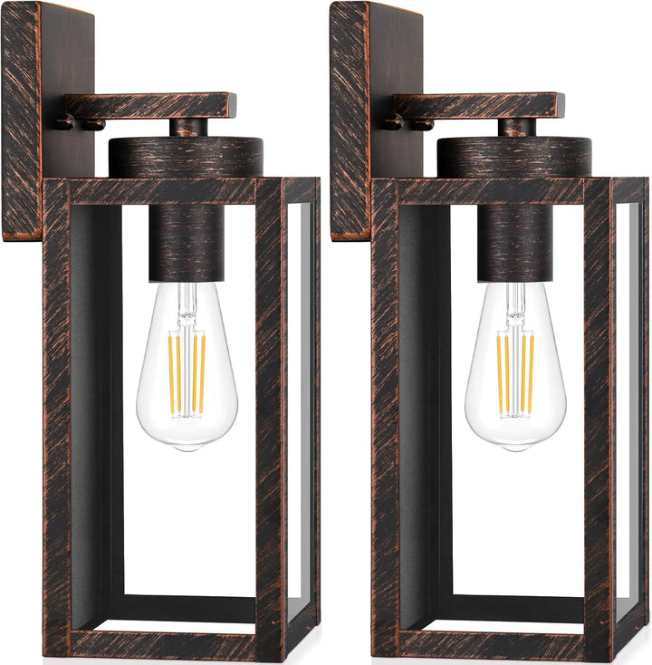 Modern Matte Black Outdoor Wall Lights
