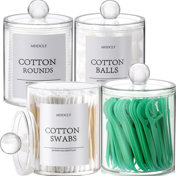 4-Pack Bathroom Organizers Set