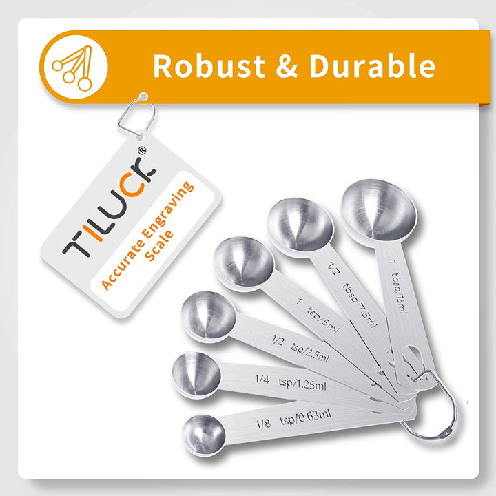 Steel Measuring Cups & Spoons Set (10)