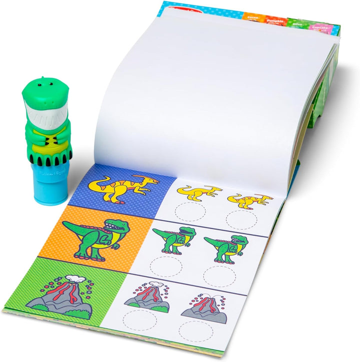 Sticker Wow!™ 24-Page Activity Pad and Sticker Stamper, 300 Stickers, Arts and Crafts Fidget Toy Collectible Character – Dinosaur Creative Play  Toy for Girls and Boys 3+,