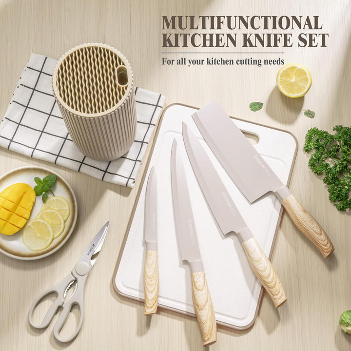 6-Piece Khaki Non-Stick Kitchen Set