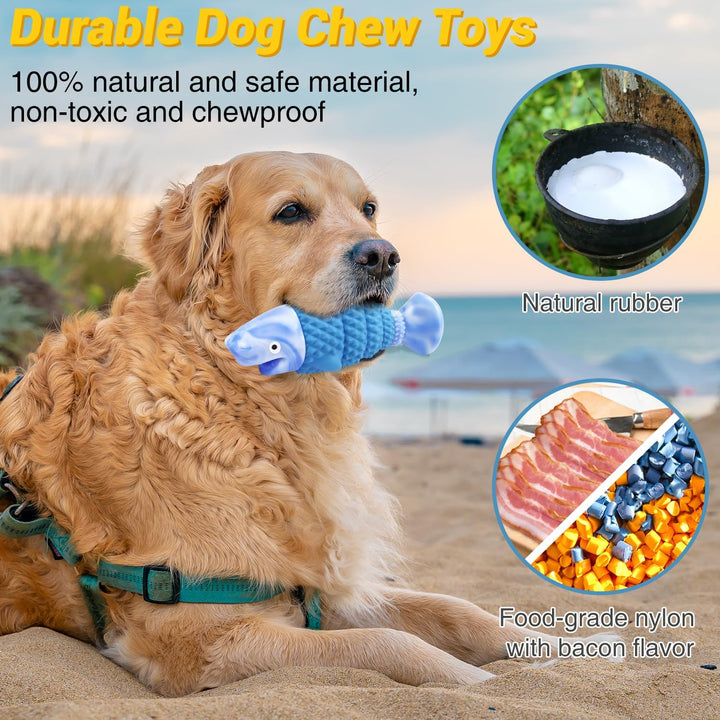 Indestructible Bacon Chew Toy for Dogs