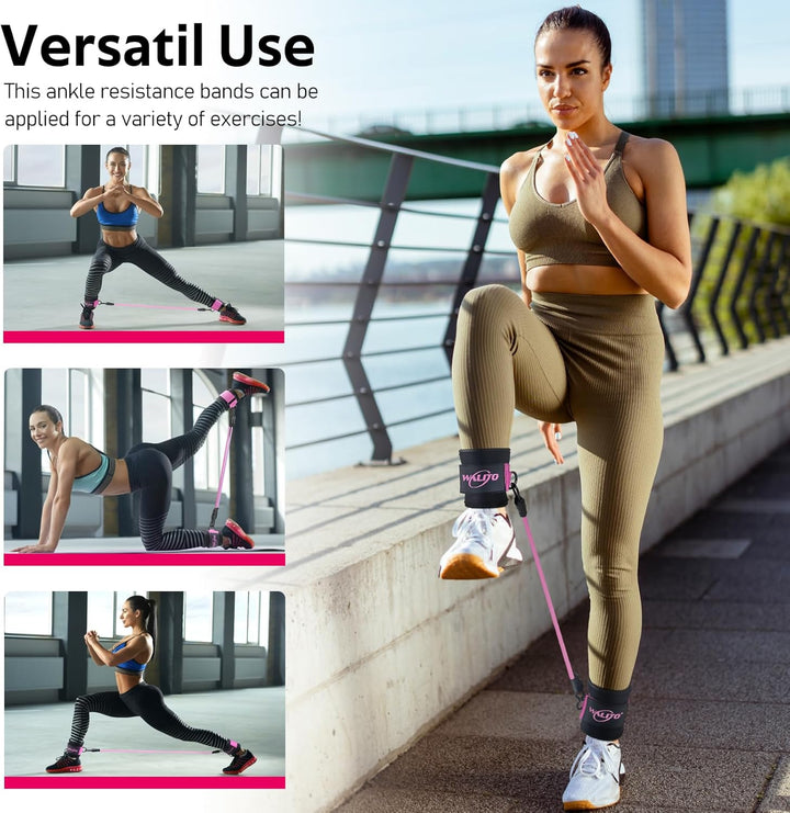 Ankle Resistance Bands with Cuffs