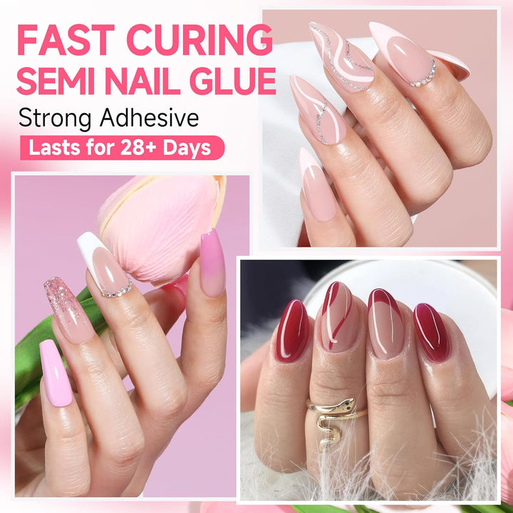 Super Strong Nail Glue Gel Kit 10ml x 2
