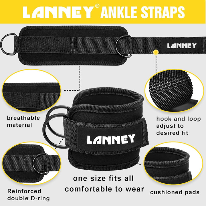Tricep Rope Cable Attachment & Gym Set