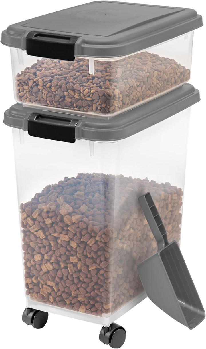 Stackable Pet Food Storage Container Set