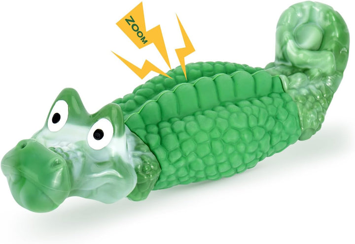 Tough Dog Chew Toys for Aggressive Chewers, Squeaky Indestructible Dog Toy to Keep Them Busy & Reduce Boredom for Medium, Large Breed, Bacon Flavor