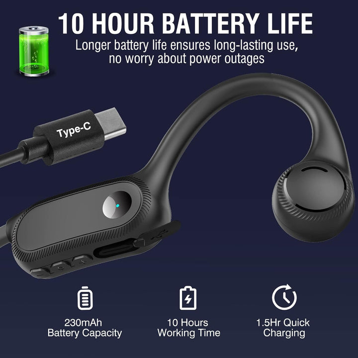 2023 Bone Conduction Bluetooth Headphones