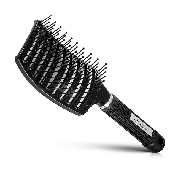 Curved Vented Hair Brush for Fast Drying