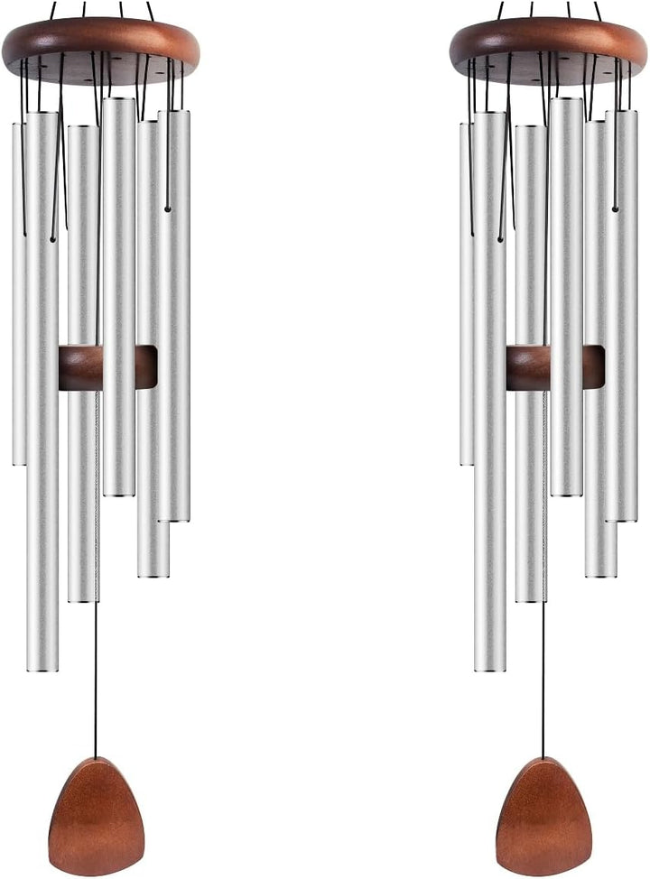 Large Black Aluminum Wind Chimes 37"