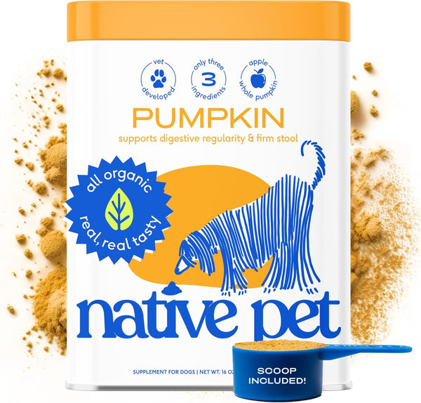 Organic Pumpkin Powder for Dogs - 60 Scoops