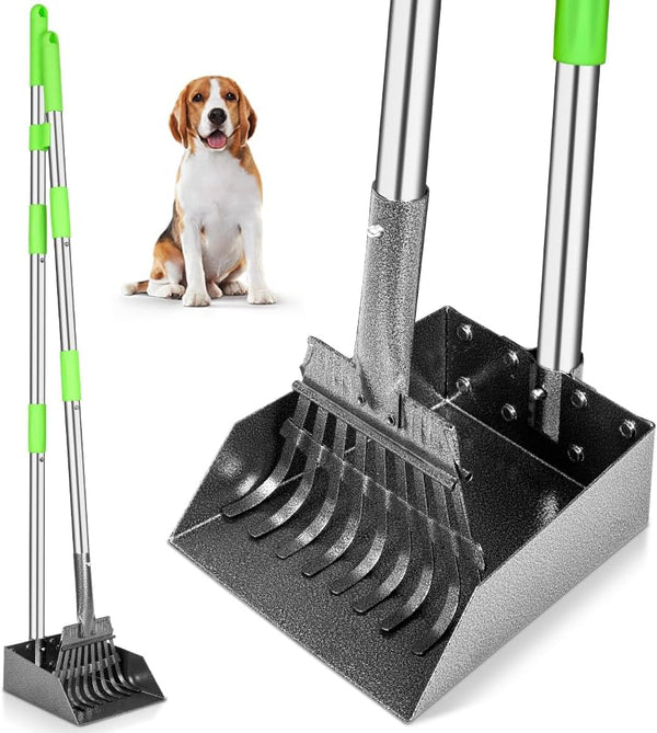 Dog Pooper Scooper Set – Metal Rake