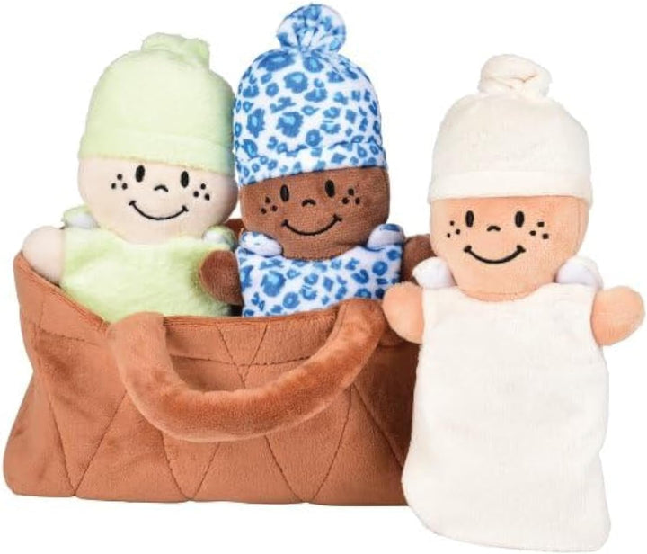 Creative Minds Basket of Babies Soft Baby Dolls, Sensory Toys, Multicultural, Diversity, Inclusion and Social Emotional Learning, Baby Toys for All Ages, Set of 6 Plush Dolls, Multicolor