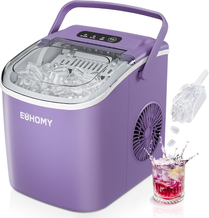 Portable Ice Maker, 26Lbs/24Hrs, Black